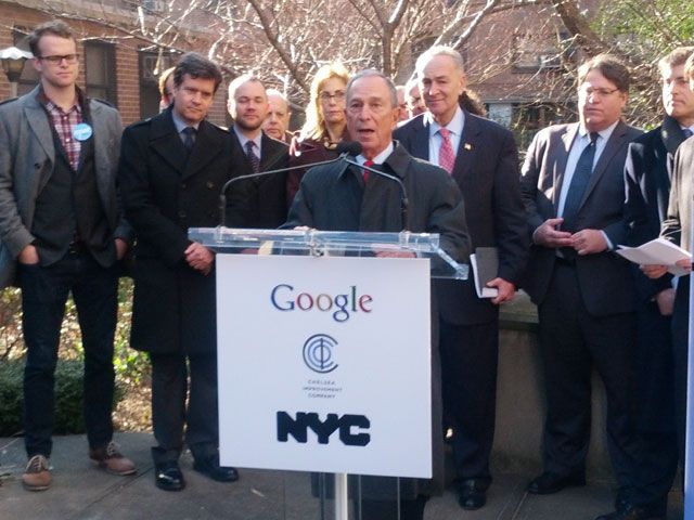 Mayor Bloomberg at the press conference